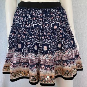Free People NWOT Floral Embroidered Mini Skirt